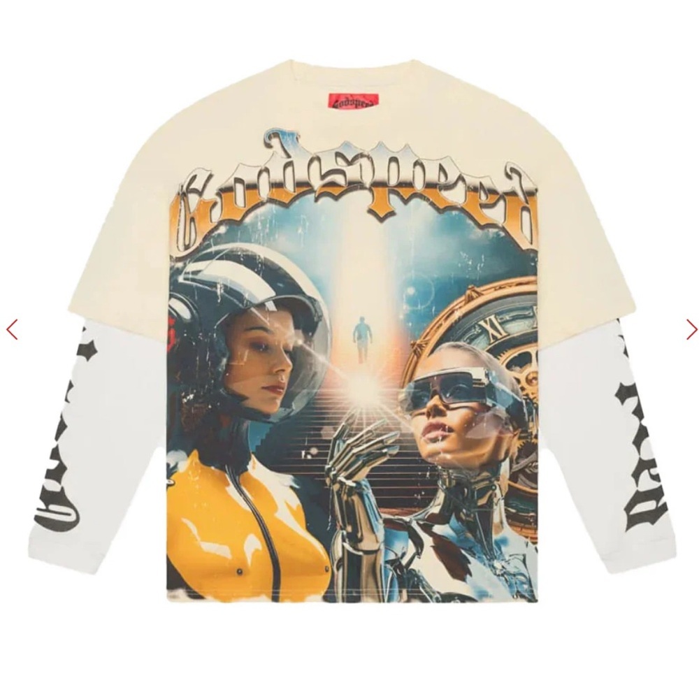 Godspeed Chosen One Layered Thermal Tee Bone
